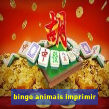 bingo animais imprimir